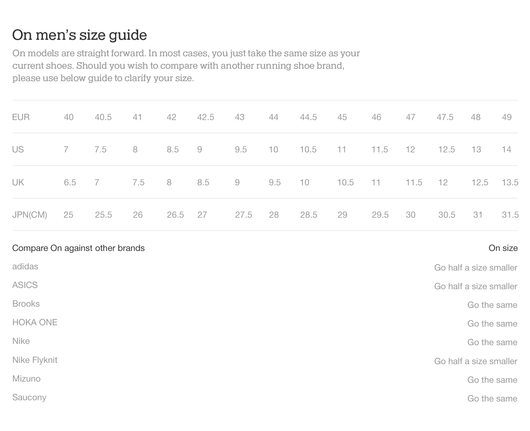 On website shoe size guide mens en