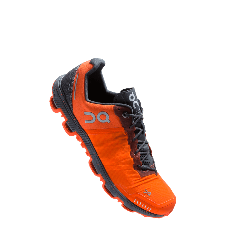 on running shoes orange
