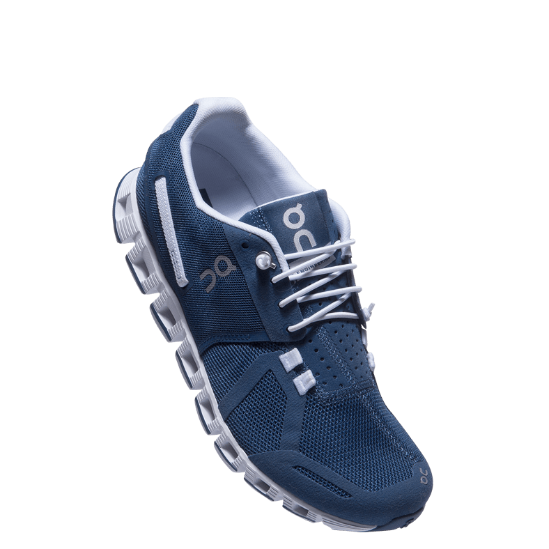 on running cloud denim
